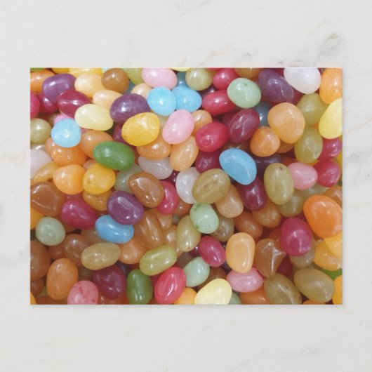 Farbige Jelly Beans Postkarte (Vorderseite)