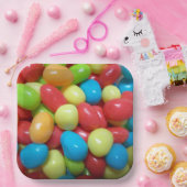 Farbige Jellybeans Papierplatte Pappteller (Party)