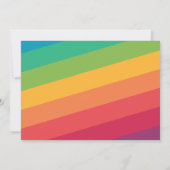 Farbige Joint Sibling Foto Geburtstagspartei Einladung (Rückseite)