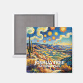 Farbige Joshua Tree Keys View Van Gogh Landschaft Magnet (Vorderseite/Rückseite)