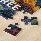 Farbige Joshua Tree Keys View Van Gogh Landschaft Puzzle (Seite)