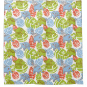 Farbige Jungle-Elefanten Duschvorhang (Vorderseite)