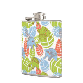 Farbige Jungle-Elefanten Flachmann (Links)