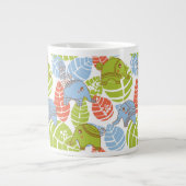 Farbige Jungle-Elefanten Jumbo-Tasse (Vorderseite)