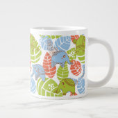 Farbige Jungle-Elefanten Jumbo-Tasse (Rechts)