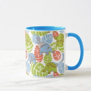 Farbige Jungle-Elefanten Tasse