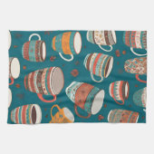 Farbige Kaffeekuchen Geschirrtuch (Horizontal)