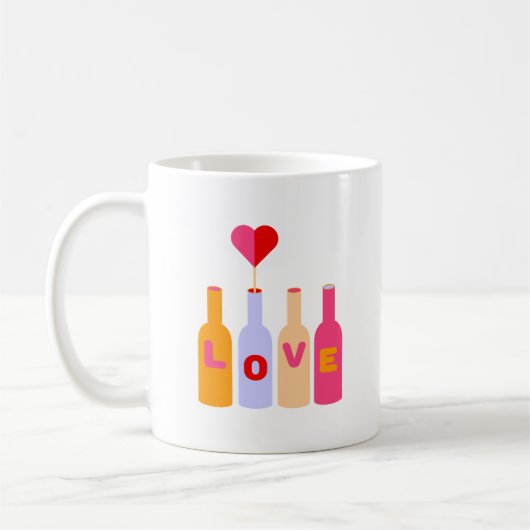 Farbige Kaffeekuchen Kaffeetasse (Links)
