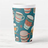 Farbige Kaffeekuchen Milchtasse (Vorderseite)
