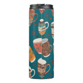 Farbige Kaffeekuchen Thermosbecher (Rückseite)