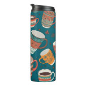 Farbige Kaffeekuchen Thermosbecher (Nach rechts gedreht)