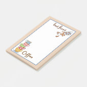 Farbige Kaffeekuppen Post-it®-Hinweise Post-it Klebezettel (angewinkelt)