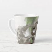 farbige Kaffeetasse, abstraktes Motivblatt, Tropen Milchtasse (Linke Ecke)