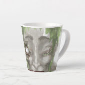 farbige Kaffeetasse, abstraktes Motivblatt, Tropen Milchtasse (Rechte Ecke)