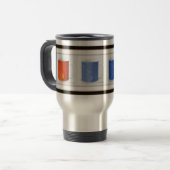 Farbige Kaffeetassen gerahmt (Vorderseite Links)