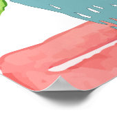 Farbige Kakteen Poster (Ecke)