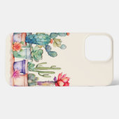 Farbige Kakteen und Sukkulente iPhone Hülle (Rückseite (Horizontal))