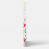 Farbige Kakteen und Sukkulturen mit Namen iPhone Hülle (Linke Seite)