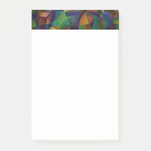 Farbige, kaleidoskopische abstrakte Kunst Post-it Klebezettel