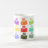 Farbige Kameras Kaffeetasse (Mittel)