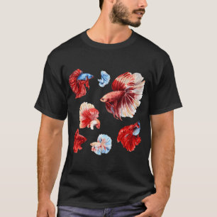 Farbige Kampffische T-Shirt