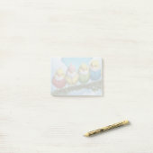 Farbige Kanaren Post-it Klebezettel (Auf Schreibtisch)