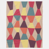 Farbige Kanten 161214a - auf hellbraun d2b29a Fleecedecke (Vorderseite)