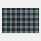 Farbige Karierte Weihnachtswrapping Paper Sheets Geschenkpapier Set (Vorderseite)