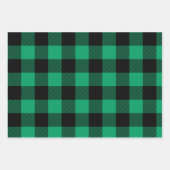 Farbige Karierte Weihnachtswrapping Paper Sheets Geschenkpapier Set (Vorderseite)