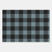 Farbige Karierte Weihnachtswrapping Paper Sheets Geschenkpapier Set (Vorderseite 3)