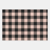 Farbige Karierte Weihnachtswrapping Paper Sheets Geschenkpapier Set (Vorderseite)