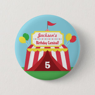 Farbige Karneval Kinder Geburtstagsfeier Mitgebsel Button