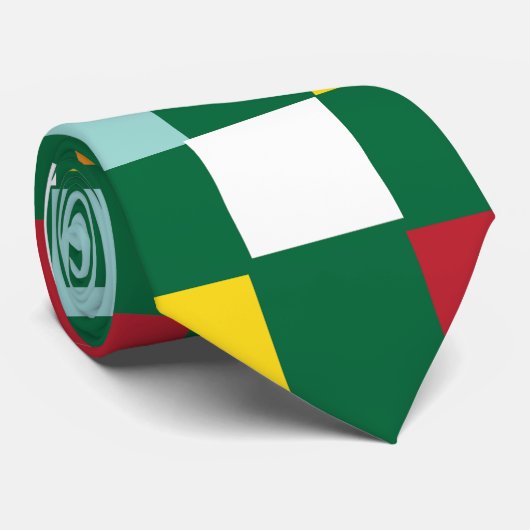 Farbige Karos Krawatte (Gerollt)