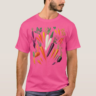 Farbige Karotten Lebendiger Garten Karotten Garten T-Shirt