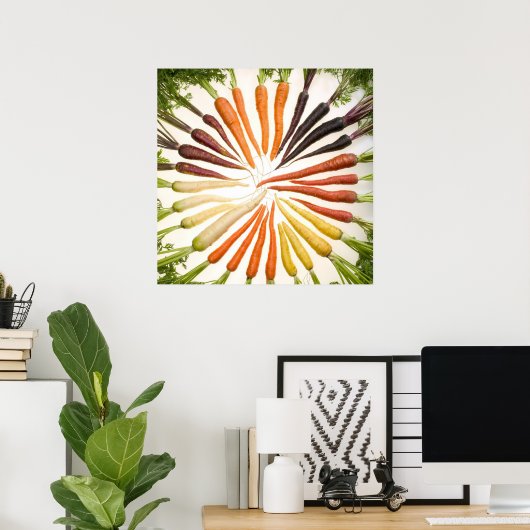 Farbige Karotten Poster (Heimbüro)