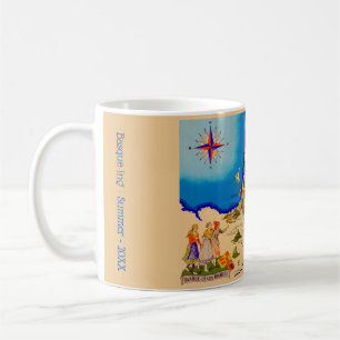 Farbige Karte der baskischen Region Spaniens Tasse