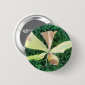 Farbige Kastanienblätter Button (Vorne & Hinten)