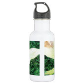 Farbige Kastanienblätter Trinkflasche (Rückseite)