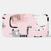Farbige Kätzchen: Childrosa Vintag Case-Mate iPhone Hülle (Rückseite (Horizontal))
