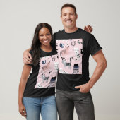 Farbige Kätzchen: Childrosa Vintag T-Shirt (Unisex)