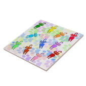 Farbige Kätzchen Fliese (Seite)