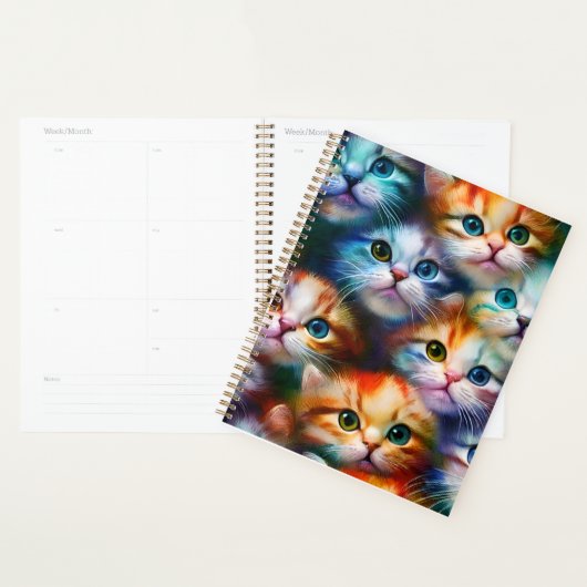 Farbige Kätzchen Planer (Anzeige)
