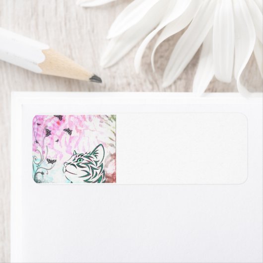 Farbige Katze (Insitu)