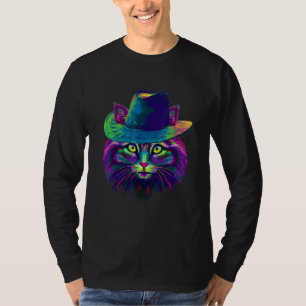 Farbige Katze T-Shirt