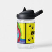 Farbige Katze Trinkflasche (Links)