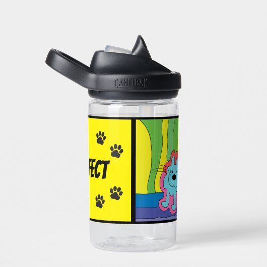 Farbige Katze Trinkflasche (rechts)