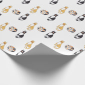 farbige Katzen Geschenkpapier (Ecke)