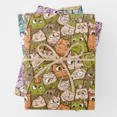Farbige Katzen Geschenkpapier Set (Beispiel)