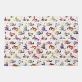 Farbige Katzen Geschirrtuch (Horizontal)