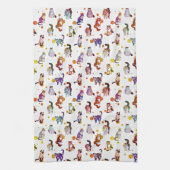 Farbige Katzen Geschirrtuch (Vertikal)